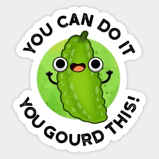 You Can Do It You Gourd This Cute Veggie Pun Sticker